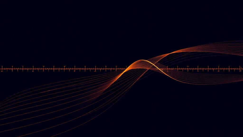 Two wave modes side by side: a transverse wave wiggling across its path and a longitudinal wave compressing along it.